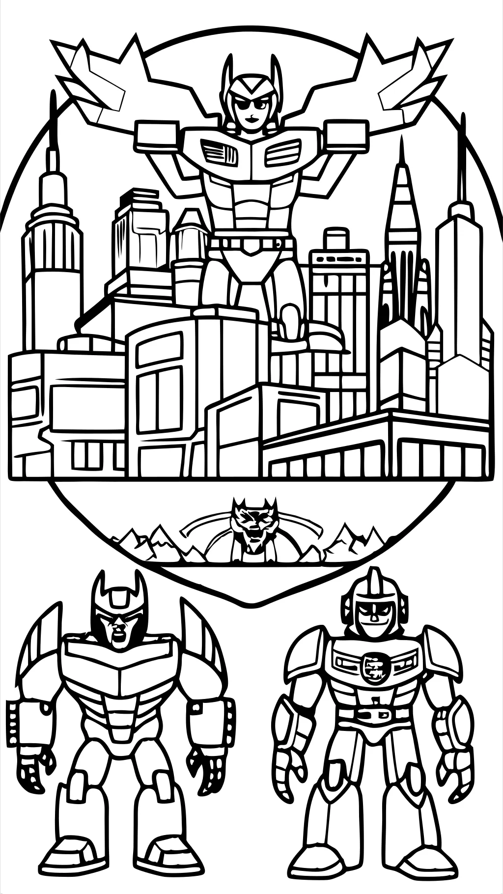 Páginas para colorear de la película Transformers